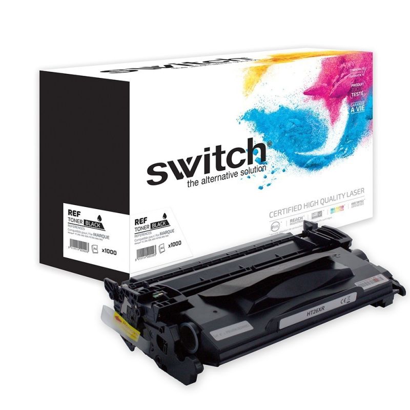 Hp 26X - SWITCH CF226X, 26X compatible toner - Black