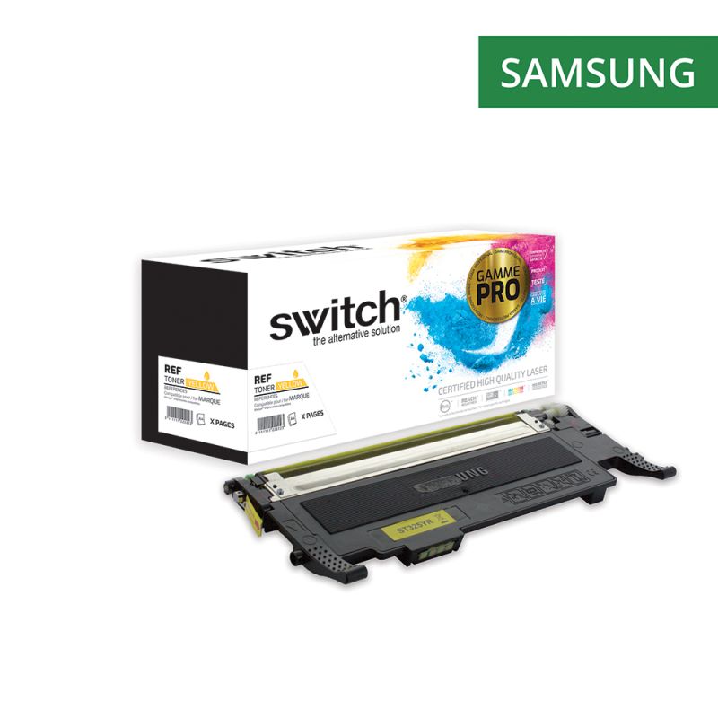 Samsung Y4072S - SWITCH Toner 'Gamme PRO' équivalent à CLT-Y4072SELS - Yellow