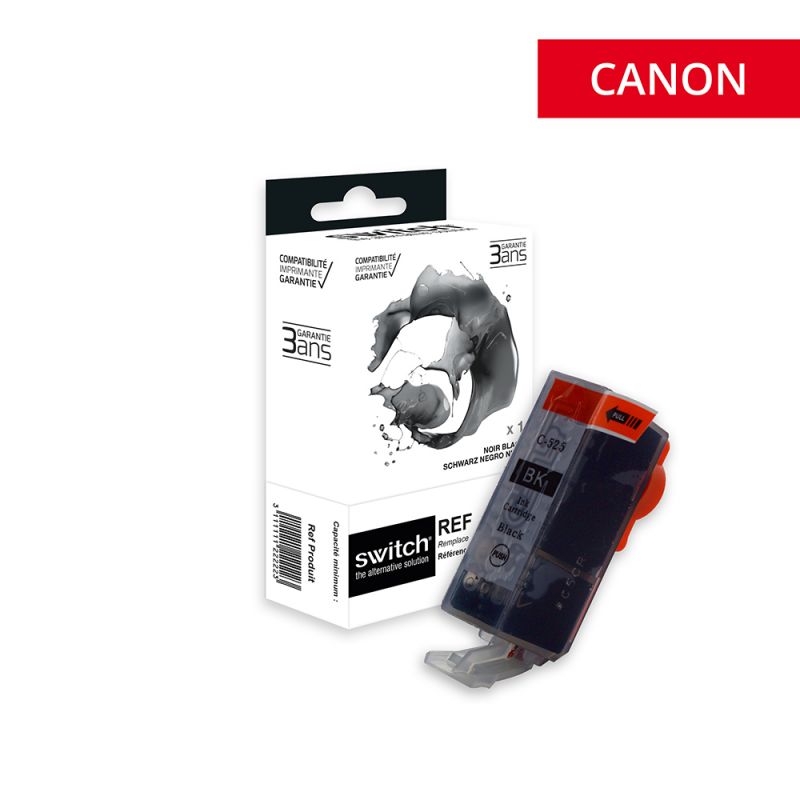 Canon 525 - SWITCH cartouche jet d'encre équivalent à PGI-525, 4529B001 - Black