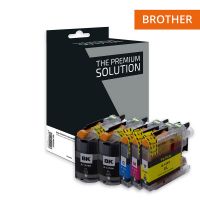 Brother 125/127 - Pack x 5 cartuchos de inyección de tinta equivalentes a LC125/127 - Negro Cian Magenta Amarillo