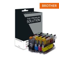 Brother 22U - Pack x 4 cartuchos de inyección de tinta equivalentes a LC22U - Negro Cian Magenta Amarillo