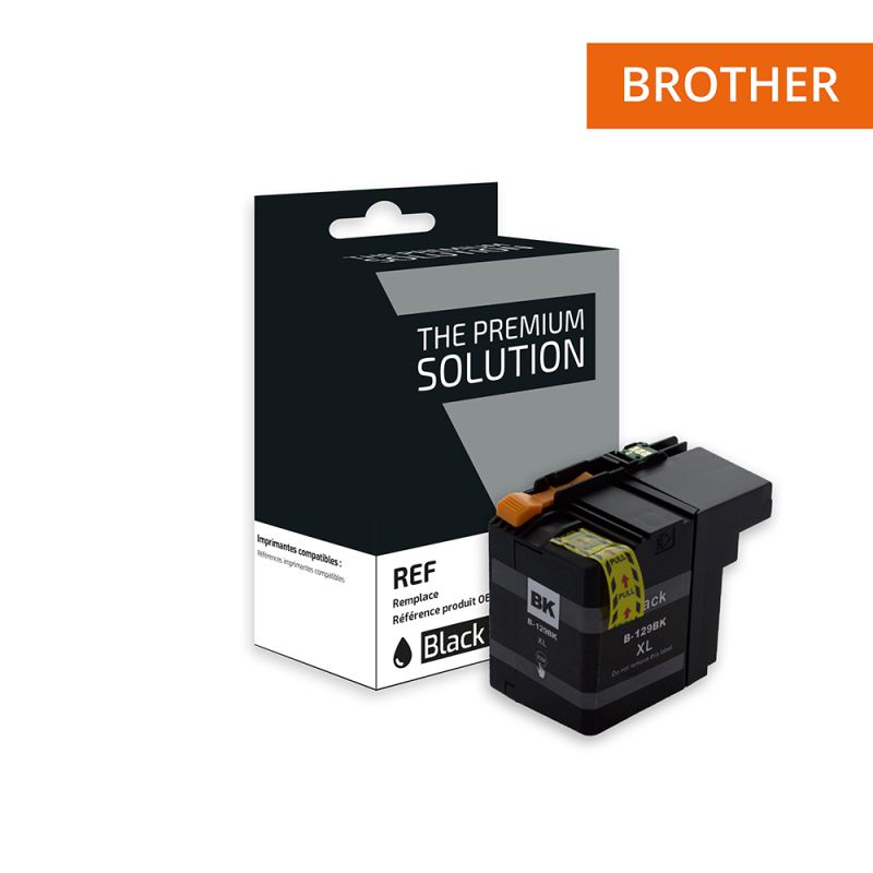 Brother 129 - Cartucho de inyección de tinta equivalente a LC129XLB - Negro