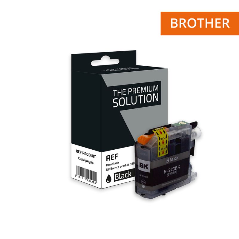 Brother 223 - Cartucho de inyección de tinta equivalente a LC223B - Negro