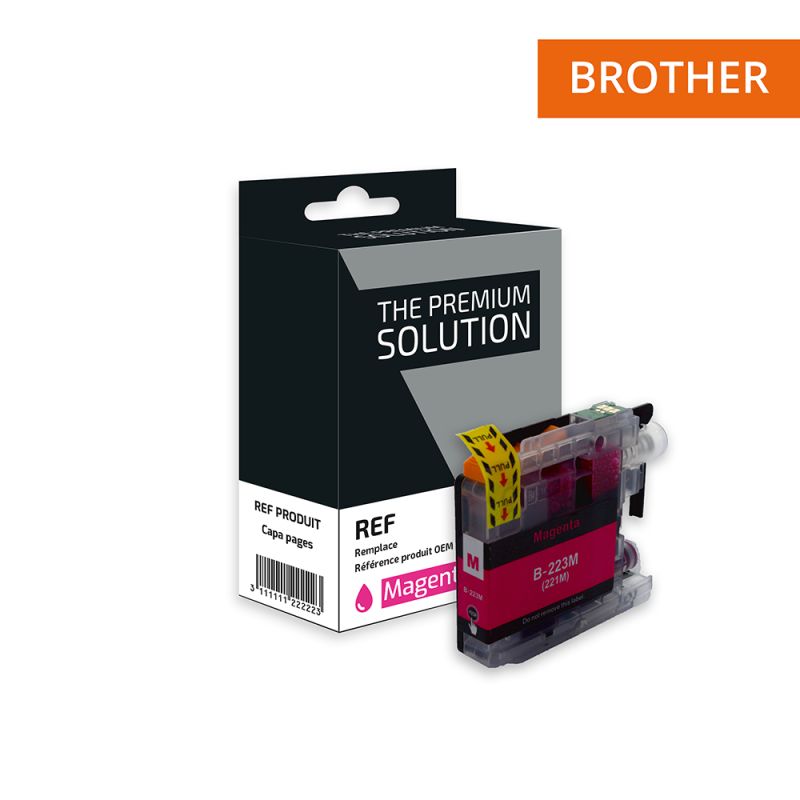 Brother 223 - Cartucho de inyección de tinta equivalente a LC223M - Magenta