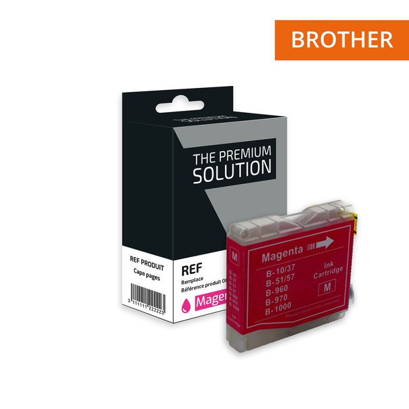 Brother 970/1000 - cartuccia a getto d’inchiostro compatibile con LC970/LC1000M - Magenta
