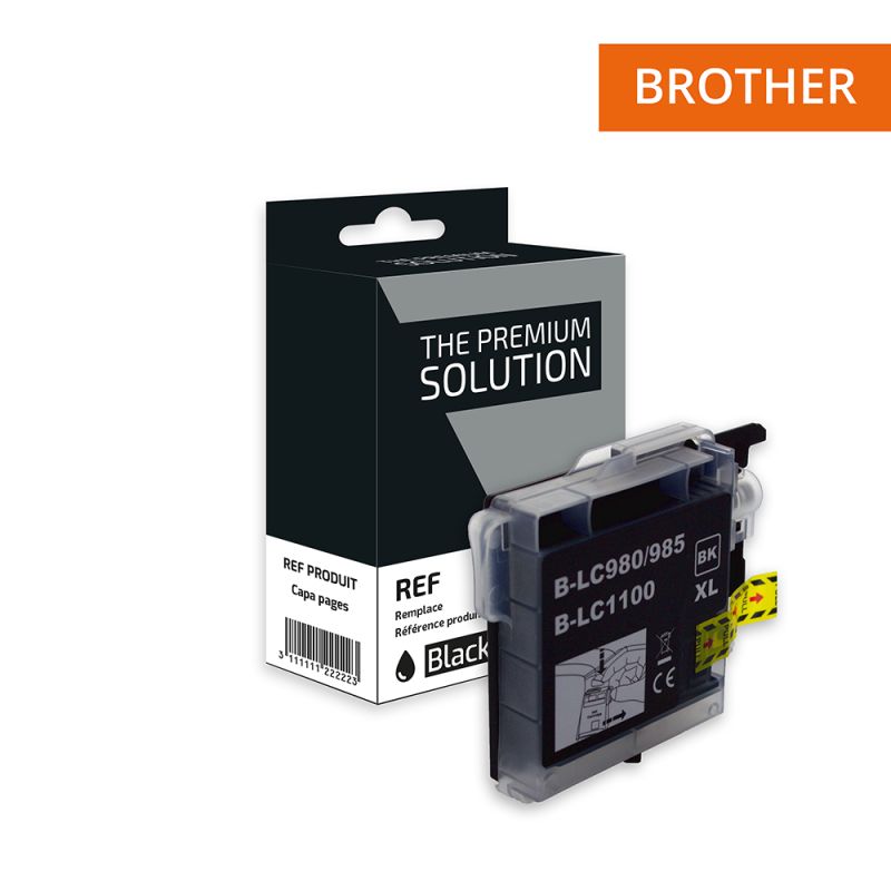 Brother 980/1100 - Tintenstrahlpatrone entspricht LC980 / LC1100B - Black