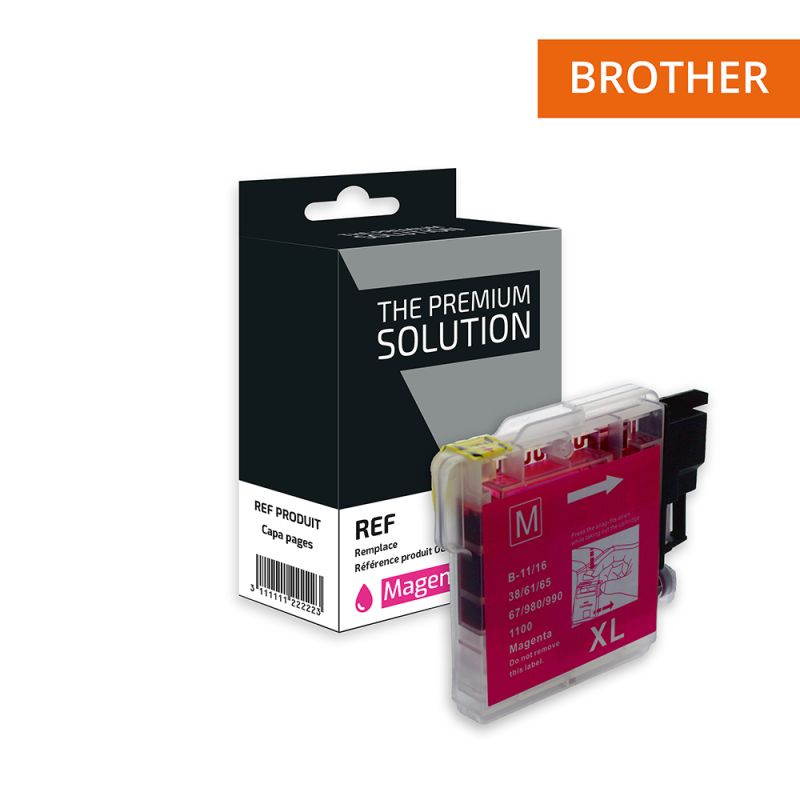 Brother 980/1100 - Tintenstrahlpatrone entspricht LC980 / LC1100M - Magenta