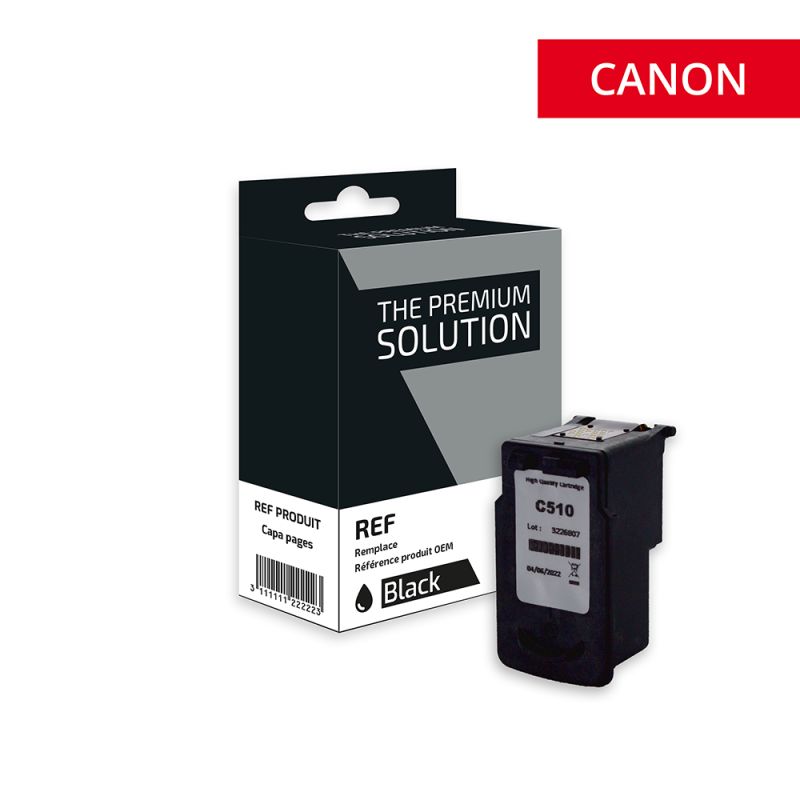 Canon 510 - cartuccia a getto d’inchiostro compatibile con PG510, 2970B001 - Nero