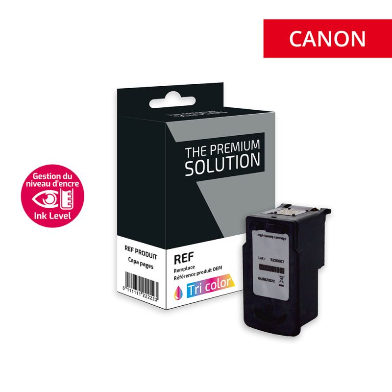 Canon 513 - Cartuccia “Ink Level” a getto d’inchiostro compatibile con CL513, 2971B001 - Tricolore