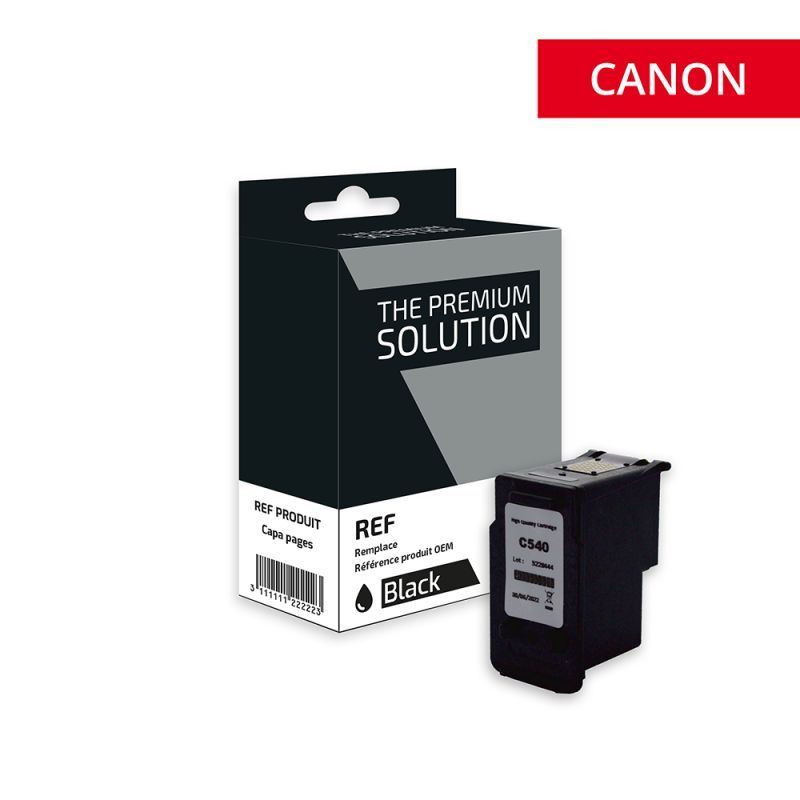 Canon 540 - cartuccia a getto d’inchiostro compatibile con PG540, 5225B005 - Nero