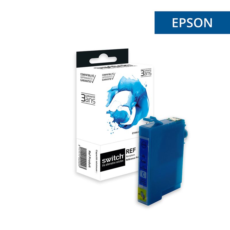 Epson 1282 - SWITCH cartouche jet d'encre équivalent à C13T12824011 - Cyan