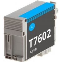 Epson 7602 - C13T76024010 / T7602 compatible inkjet cartridge - Cyan