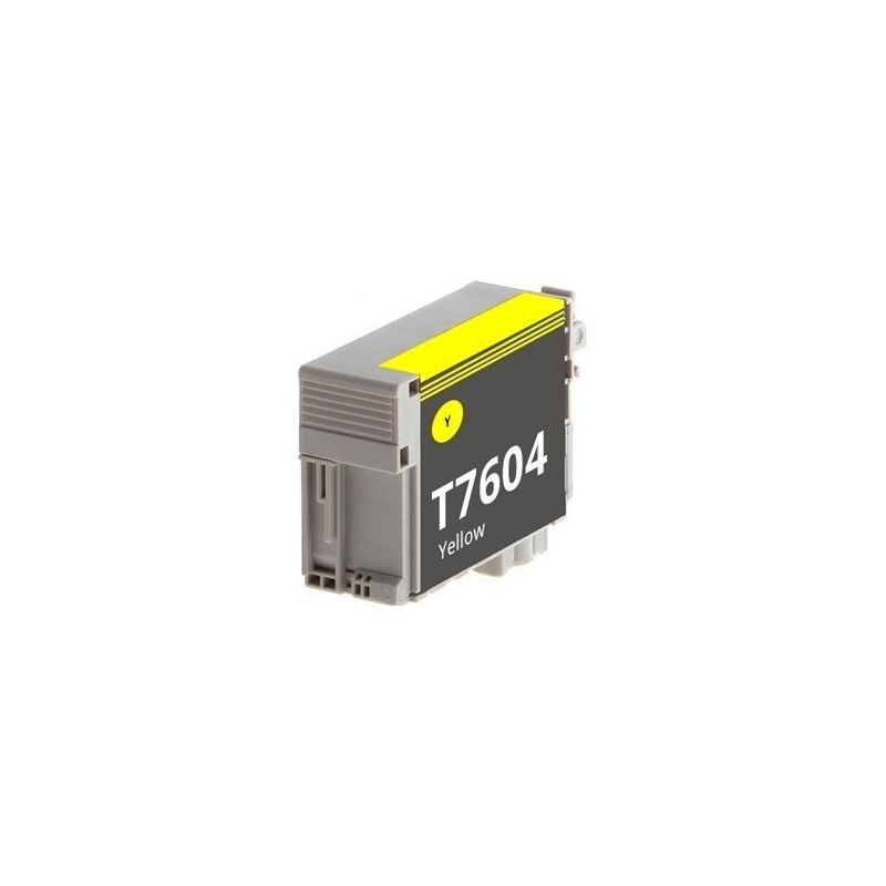 Epson 7604 - Cartucho de inyección de tinta equivalente a C13T76044010 / T7604 - Amarillo