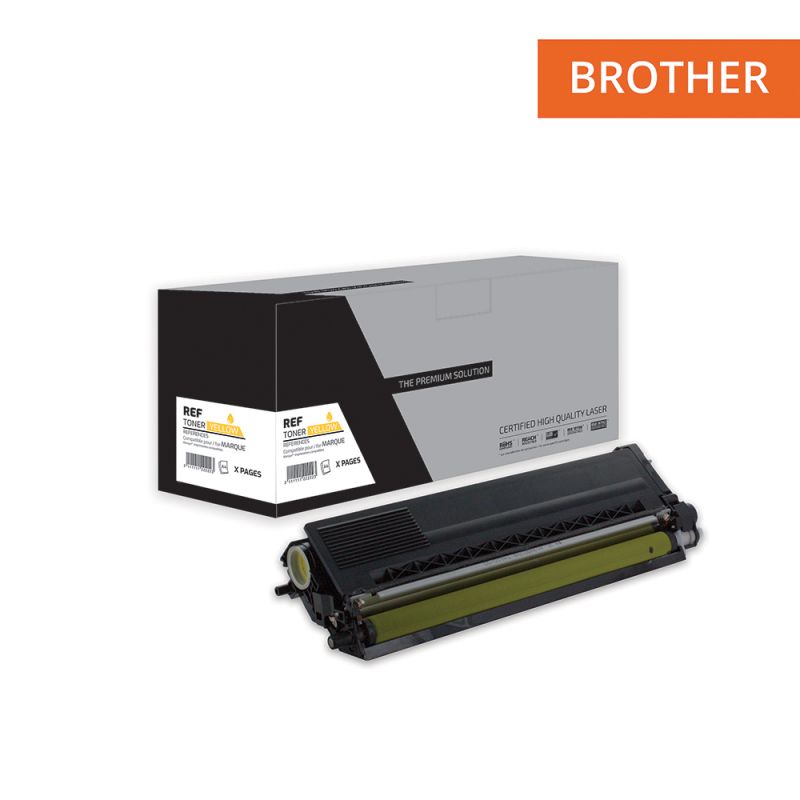 Brother TN-325 - Toner “Gamme PRO” compatibile con TN-320, TN-325 - Giallo