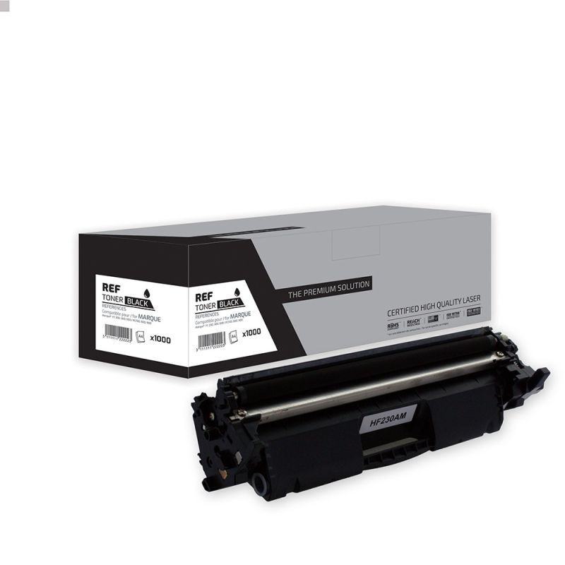 Hp 30A - Toner compatibile con CF230A, 30A - Nero