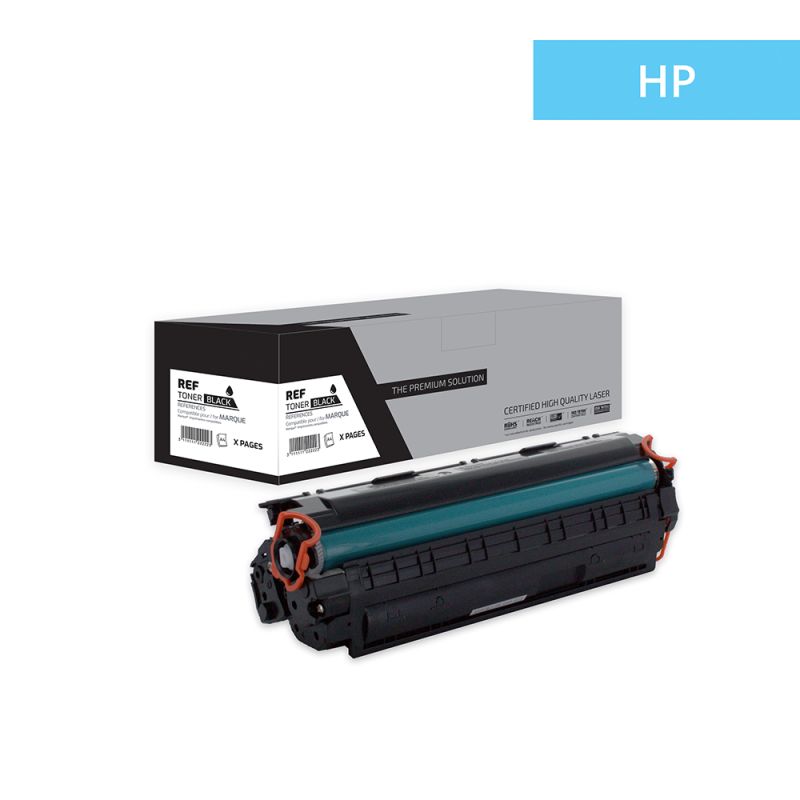 Hp 78A - Toner compatibile con CE278A, 78A, CRG326, 128, 328, 728 - Nero