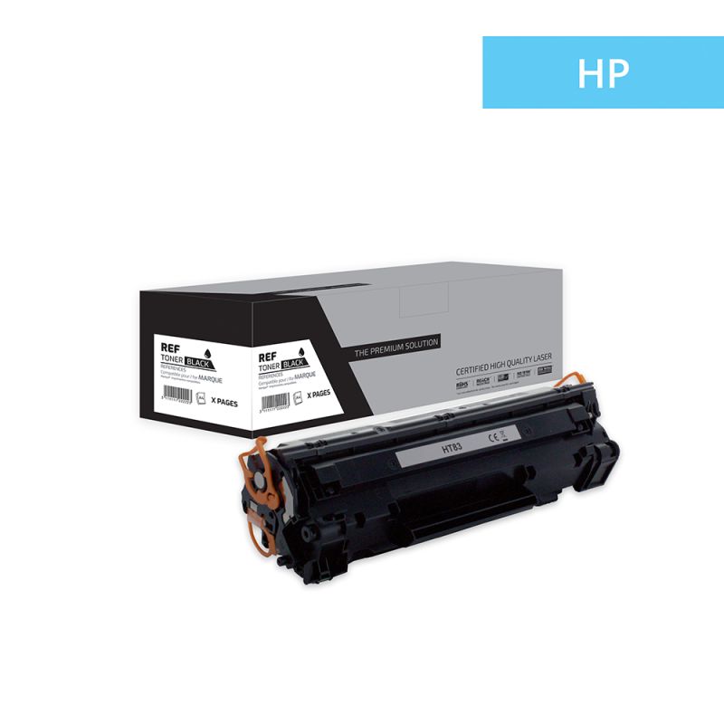 Hp 83A - Toner compatibile con CF283A, 83A - Nero