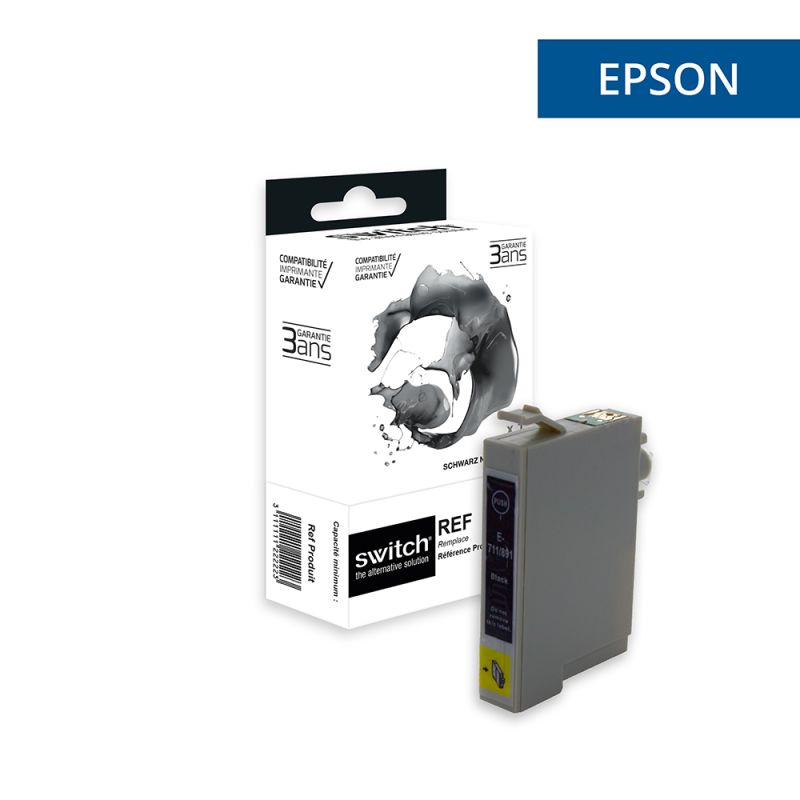 Epson T0711 - SWITCH Tintenstrahlpatrone entspricht C13T07114011 - Black