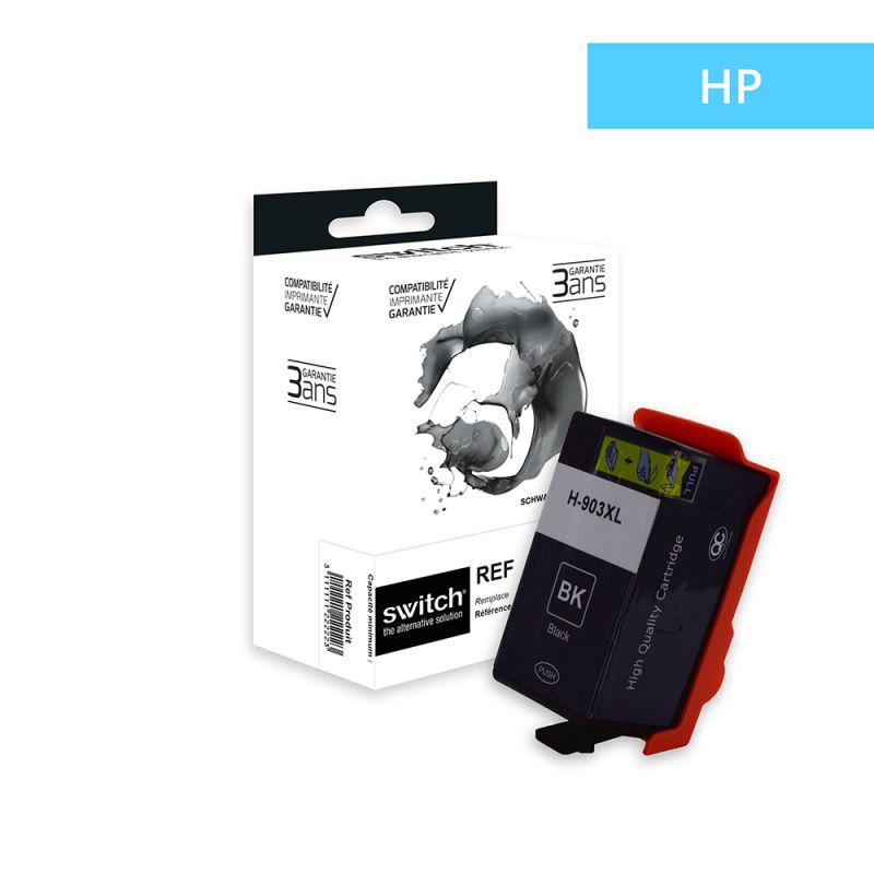 Hp 903XL - SWITCH cartouche jet d'encre équivalent à T6M15AE - Black