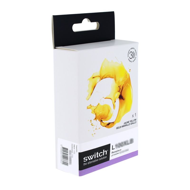 Lexmark 100XL - SWITCH cartuccia a getto d’inchiostro compatibile con 0014N1071E - Giallo