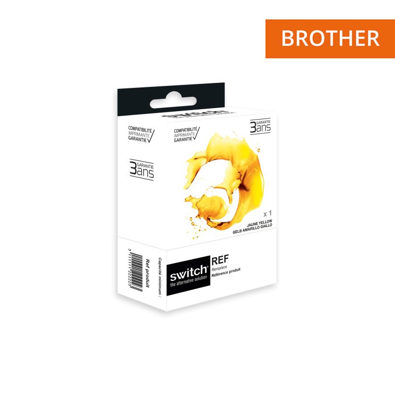 Brother 3233 - SWITCH Cartucho de inyección de tinta equivalente a LC3233Y - Amarillo