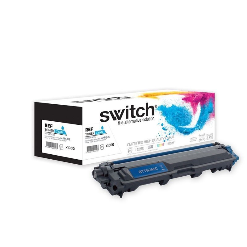 Brother - SWITCH 'Gamme PRO' TN-245 compatible Cyan