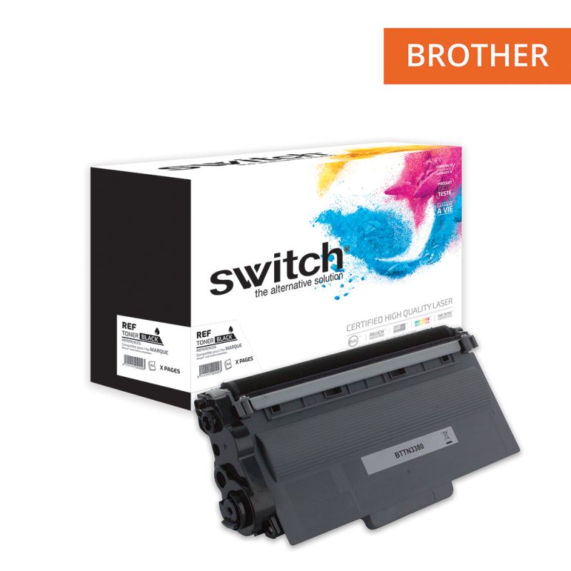 Brother TN-3380 - SWITCH Tóner equivalente a TN-3380 - Negro