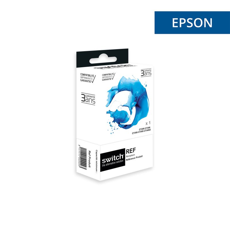 Epson 405XL - SWITCH cartouche jet d'encre équivalent à C13T05H24010 - Cyan