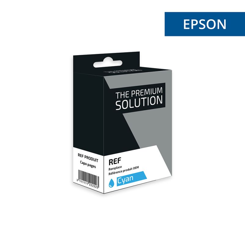 Epson 407 - Cartucho de inyección de tinta equivalente a C13T07U240 - Cian