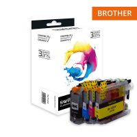 Brother 123 - SWITCH Pack x 4 jet d'encre équivalent à LC123 - Black Cyan Magenta Yellow