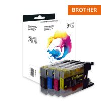 Brother 1240XL - SWITCH Confezione di 4 getto d’inchiostro compatibile con LC1220/1240/1280 - BCMY