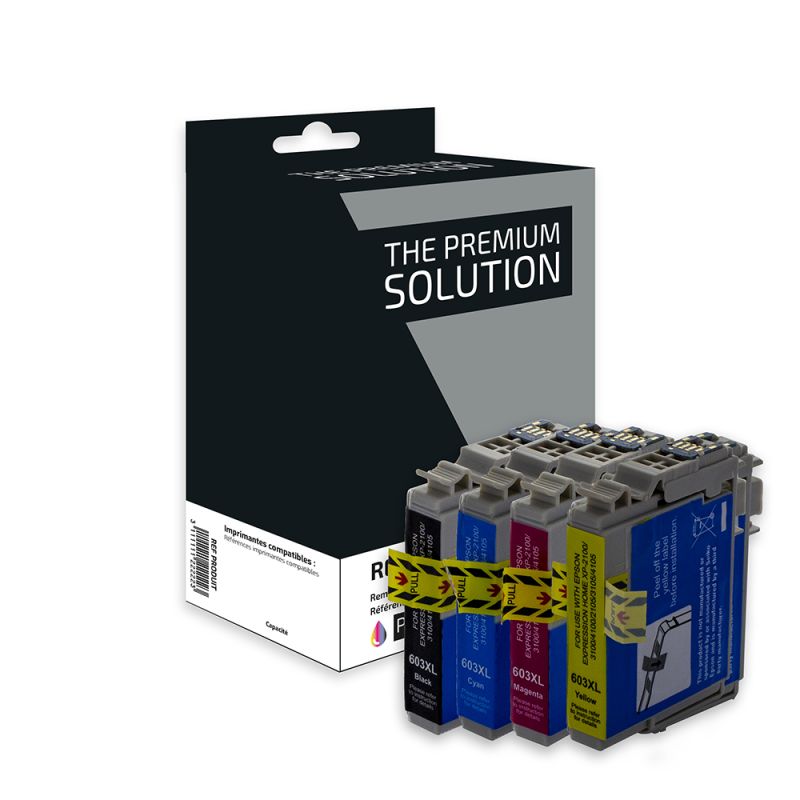 Epson 603XL - 4-pack inkjet cartridges equivalent to C13T03A64010 - Black, Cyan, Magenta, Yellow