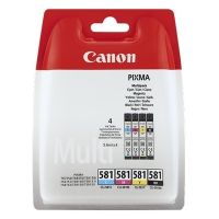 Canon 581 - Pack x 4 cartuchos de inyección de tinta original 2103C006 - Negro Cian Magenta Amarillo
