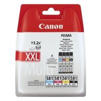 Canon 581XXL - Confezione di 4 getto d’inchiostro originale 1998C007 - Nero Ciano Magenta Giallo