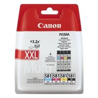 Canon 581XXL - Pack x 4 cartuchos de inyección de tinta original 1998C007 - Negro Cian Magenta Amarillo