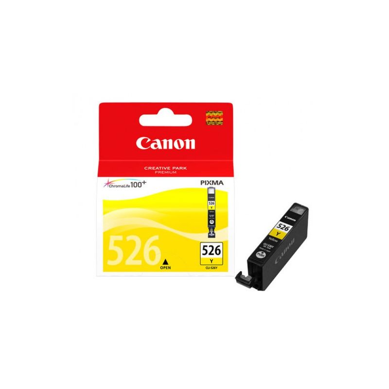 Canon 526 - Cartucho de inyección de tinta original CLI-526Y, 4543B001 - Amarillo