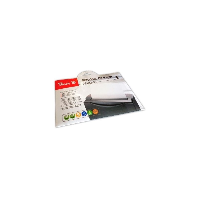 Paquete de 12 hojas aceitadas para trituradora Peach PS100-00
