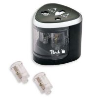 Peach PA102 2-Hole Electric Pencil Sharpener - Black