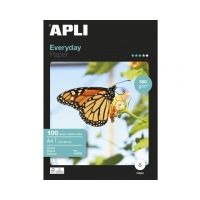 APLI A4 satin photo paper 180g/m², 100 sheets