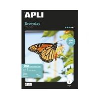 APLI Papier photo brillant A4 180g/m², 100 feuilles