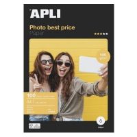 APLI A4 satin photo paper 140g/m², 100 sheets