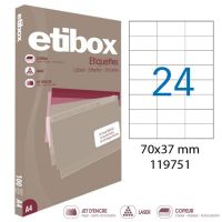 ETIBOX 119751 Boîte de 2400 étiquettes Multi-usages 70x37mm
