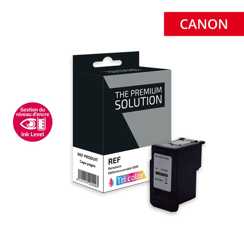Canon 561XL - Cartuccia “Ink Level” a getto d’inchiostro compatibile con CL561XL, 3730C001 - Tricolore