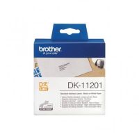 Brother DK11201 - Etikettenband 29mm x 90m Original Brother DK-11201 - Schwarz auf Weiß