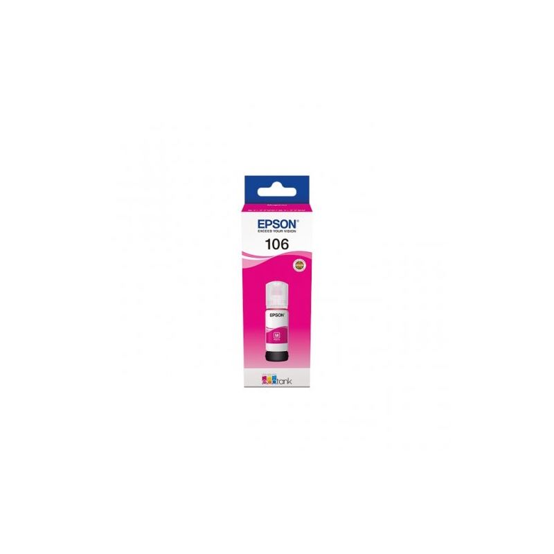 Epson 106 - Frasco de tinta original C13T00R340, T106 - Magenta