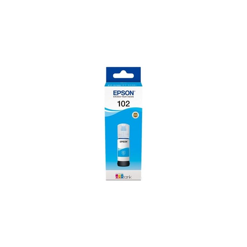 Epson 102 - Frasco de tinta original C13T03R240 - Cian