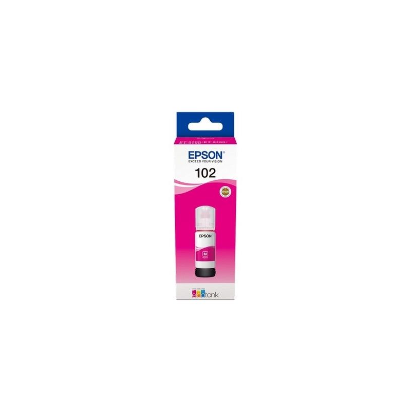 Epson 102 - C13T03R340 original ink bottle - Magenta