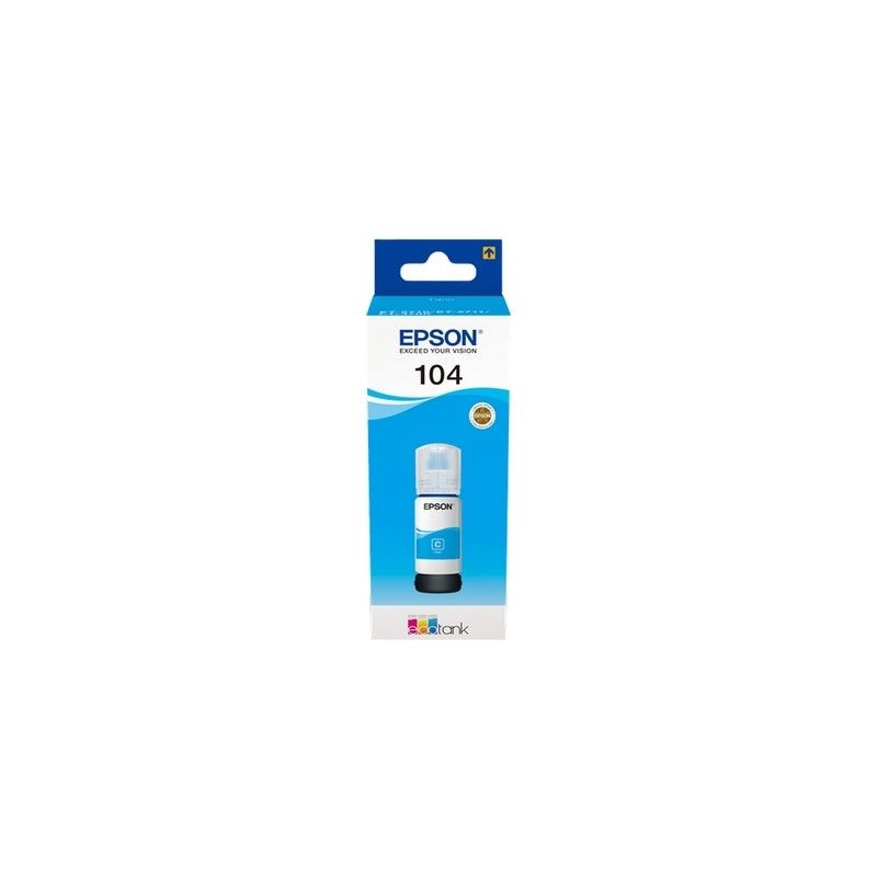 Epson 104 - Frasco de tinta original C13T00P240 - Cian