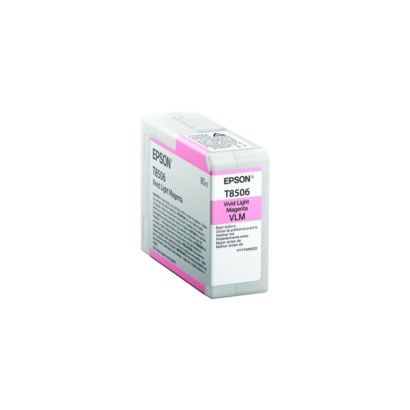 Epson T8506 - cartouche jet d'encre originale T850600 - Light Magenta