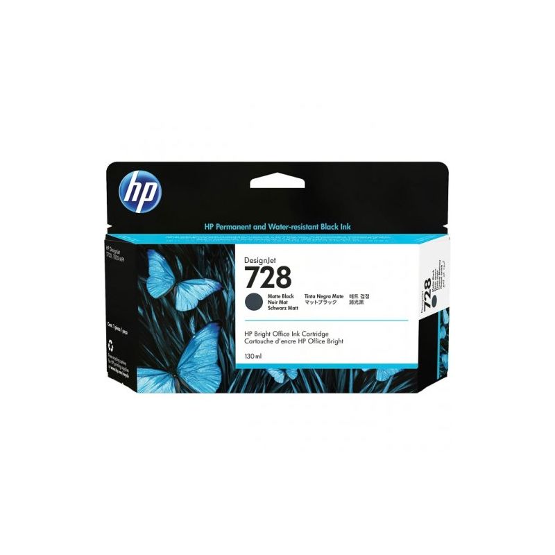 Hp 728 - cartouche d'encre original 3WX25A - Matt Black